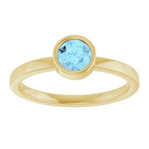 Bezel-Set Solitaire Ring