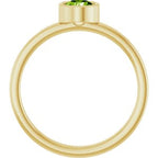 Bezel-Set Solitaire Ring
