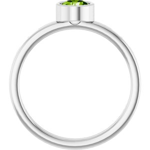 Bezel-Set Solitaire Ring