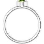 Bezel-Set Solitaire Ring