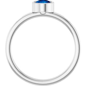 Bezel-Set Solitaire Ring