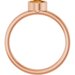 Bezel-Set Solitaire Ring