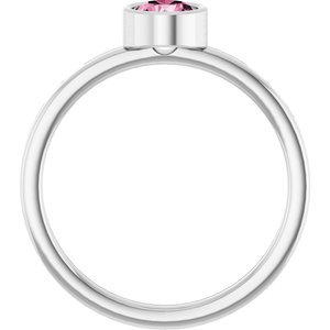 Bezel-Set Solitaire Ring
