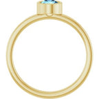 Bezel-Set Solitaire Ring