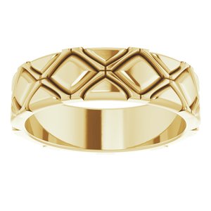 X-Patterned Quilted Band