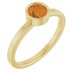 Bezel-Set Solitaire Ring