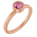 Bezel-Set Solitaire Ring
