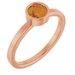 Bezel-Set Solitaire Ring