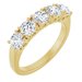 Sculptural Five-Stone Anniversary Band