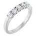 Sculptural Five-Stone Anniversary Band