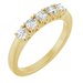 Sculptural Five-Stone Anniversary Band