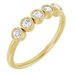 Five-Stone Bezel-Set Ring