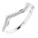 Accented Twisted Bypass Engagement Ring or Band