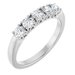 Sculptural Five-Stone Anniversary Band