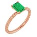 Rope Solitaire Ring