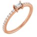 Accented Stackable Ring