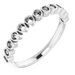 Bezel-Set Stackable Ring