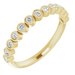Bezel-Set Stackable Ring