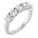 Sculptural Five-Stone Anniversary Band