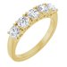 Sculptural Five-Stone Anniversary Band