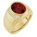 Accented Bezel-Set Ring