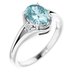 Accented Split Shank Ring