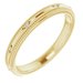 Beaded Edge Accented Comfort-Fit Band