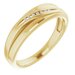 Accented Stepped-Edge Tapered Band