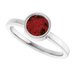 Bezel-Set Solitaire Ring