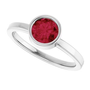 Bezel-Set Solitaire Ring
