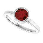 Bezel-Set Solitaire Ring