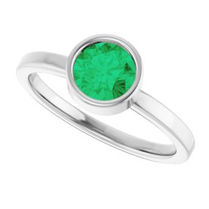 Bezel-Set Solitaire Ring