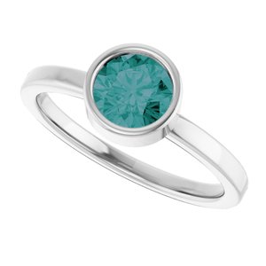 Bezel-Set Solitaire Ring
