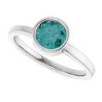 Bezel-Set Solitaire Ring