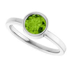 Bezel-Set Solitaire Ring