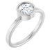 Bezel-Set Solitaire Ring