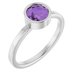 Bezel-Set Solitaire Ring