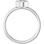 Bezel-Set Solitaire Ring