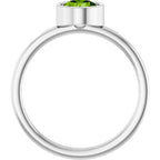 Bezel-Set Solitaire Ring
