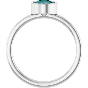 Bezel-Set Solitaire Ring