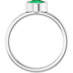 Bezel-Set Solitaire Ring