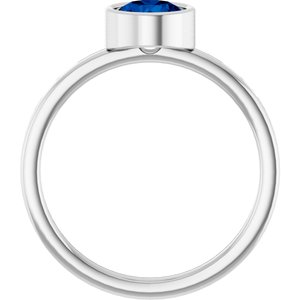 Bezel-Set Solitaire Ring