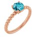Beaded Solitaire Ring