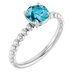 Beaded Solitaire Ring