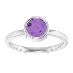 Bezel-Set Solitaire Ring
