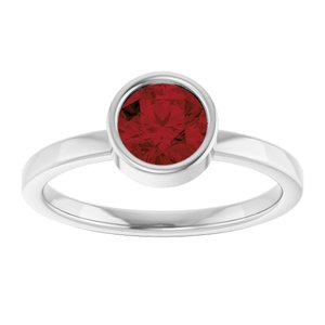 Bezel-Set Solitaire Ring