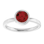 Bezel-Set Solitaire Ring