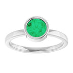 Bezel-Set Solitaire Ring