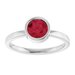 Bezel-Set Solitaire Ring