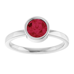 Bezel-Set Solitaire Ring